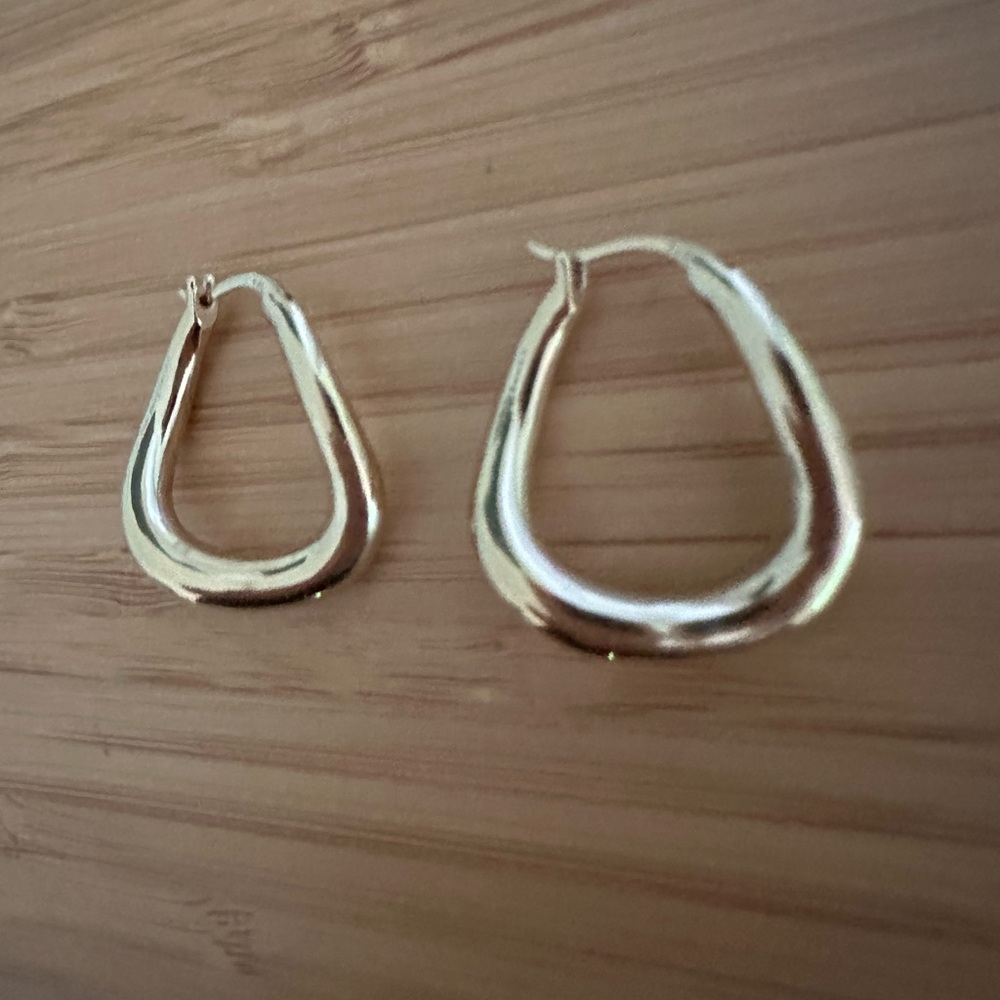 Mejuri Silver Hoop Earrings